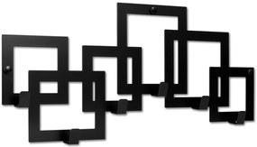 Czarny nowoczesny wieszak ścienny L9-Z81