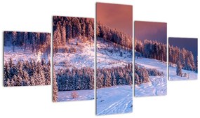 Obraz zimowego krajobrazu (125x70 cm)