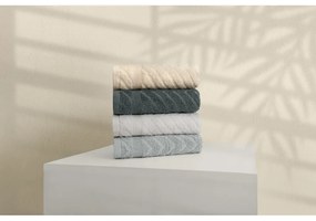 Żółto-szare bawełniane ręczniki frotte zestaw 4 szt. 50x90 cm – Foutastic