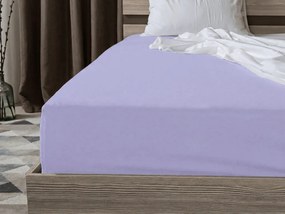 PrzytulneMieszkanie.pl Prześcieradło jersey jasnofioletowe 90 x 200 cm
