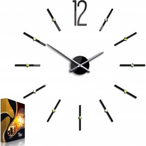 Zegar ścienny naklejany duży nowoczesny akrylowy na ścianę do kuchni salonu