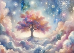 Obraz – Drzewo życia w chmurach (70x50 cm)