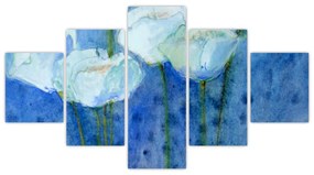 Obraz - Białe tulipany (125x70 cm)