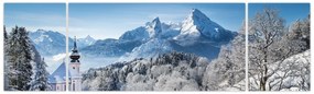 Obraz - Zaśnieżony krajobraz (170x50 cm)