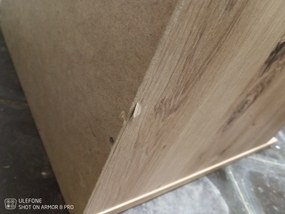 PROMOCJA Stolík nocny ENTSIAN 40x40 cm, dąb artisan II jakość