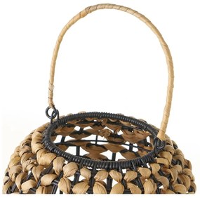 Czarno-naturalna lampa stołowa (wys. 30 cm) – Casa Selección