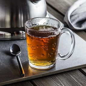Altom Zestaw 6 kubków szklanych Star 300 ml