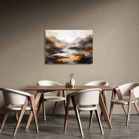 Obraz na szkle - Malowanie górskich krajobrazów (70x50 cm)