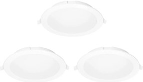 Aigostar -ZESTAW 3x LED RGBW Ściemn. wpuszcz. lampa MESH 15W/230V 2700K-6500K pr.17cm