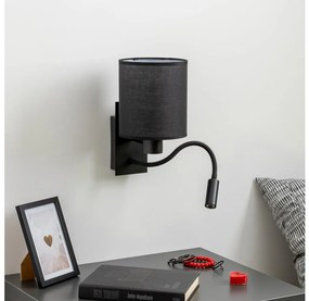 Brilagi - LED Kinkiet NUBILA 1xE27/25W/230V + LED/3W czarny