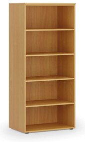 Regał biurowy PRIMO WOOD, 800 x 500 x 1781 mm, buk