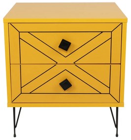 Stolik nocny Luna Yellow