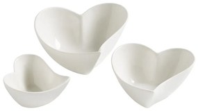 Biały porcelanowy zestaw misek do serwowania 3 szt. Amore – Maxwell &amp; Williams