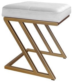 Pufa ZETA LOFT taboret podnóżek podstawa złota MG39