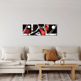 Obraz obrazu starożytnej damy (z zegarem) (90x30 cm)