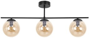 Bursztynowa potrójna lampa sufitowa w stylu loft 9X A705 L7-S10