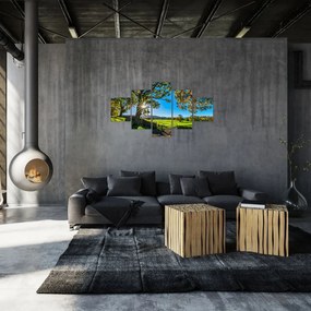 Obraz - widok pola (125x70 cm)