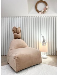 Jasnoróżowy dziecięcy worek do siedzenia Funny Bunny – The Brooklyn Kids