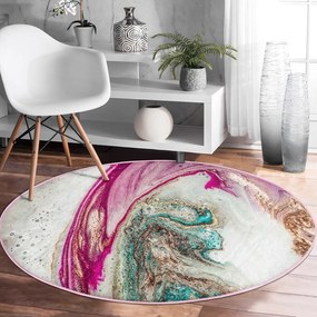 Okrągły dywan odpowiedni do prania i robotów sprzątających ø 120 cm Comfort – Mila Home