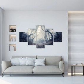 Obraz- Las we mgle (125x70 cm)