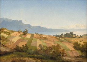 Obraz na szkle - Alexandre Calame, Swiss Landscape, reprodukcje (70x50 cm)