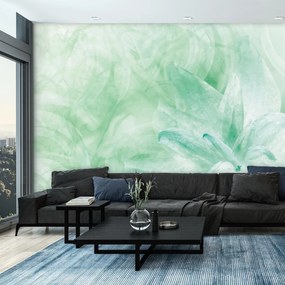 Fototapeta - Zielony kwiat (196x136 cm)