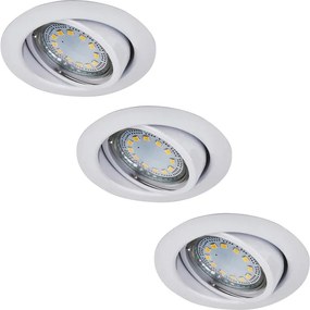 Rabalux 1049 - ZESTAW 3x opraw wpuszczanych LED LITE, 3x GU10-LED/3W/230V