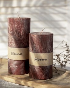 Świeca zapachowa palmowa walec Burgundy
