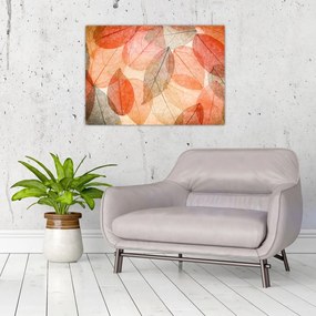 Obraz malowanych jesiennych liści (70x50 cm)