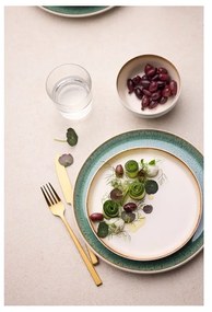 Biało-zielony kamionkowy talerz ø 27 cm Gastro White/Green – Bitz