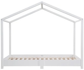 Białe łóżko dziecięce w kształcie domku 70x140 cm Montessori – Roba