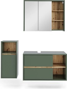 Zestaw mebli łazienkowych zielony/rzemieślniczy 100x45.5x60 viola
