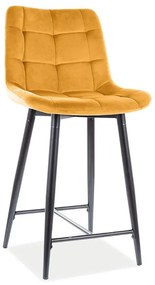 Hoker niski CHIC H-2 VELVET curry kuchenny SIGNAL