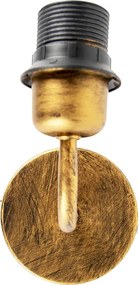W stylu vintage lampa ścienna złota bez klosza - Matt
