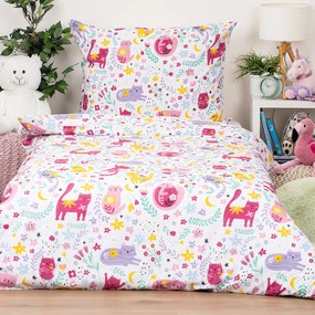 4Home Dziecięca pościel bawełniana Playful Paws, 140 x 200 cm, 70 x 90 cm, 140 x 200 cm, 70 x 90 cm