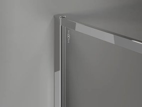 Mexen Kioto-F ścianka prysznicowa Walk-in z ramką 155 x 202 cm, transparent 8 mm, chrom - 800-155-104-01-00