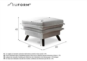 Jasnobeżowy podnóżek Miuform Charming Charlie