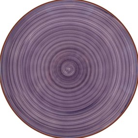 Lamart LT9084 ceramiczny płytki talerz Happy,średnica 26,8 cm, fioletowy