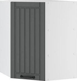 Szafka wisząca narożna antracytowy domek wiejski 57x34.1x72 fame-line