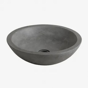 Umywalka Z Betonu Tarsis Gris Oscuro - Sklum