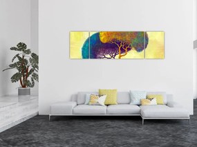 Obraz - Drzewa na wzgórzu (170x50 cm)