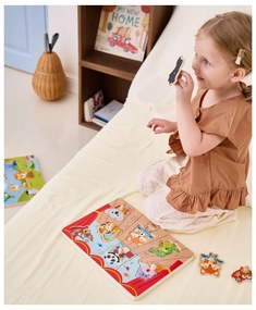 Viga puzzle dźwiękowe dopasuj muzykujące zwierzęta