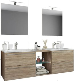 Umywalka 3-częściowa Badinos XXL