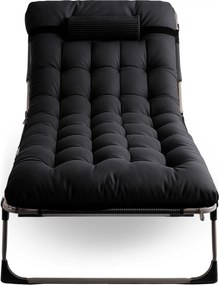 Składana leżanka z pikowaną poduchą Venus