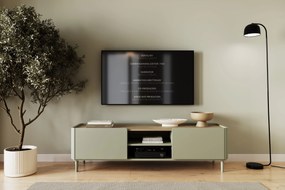 Szafka RTV Elivo 170 cm na nóżkach - eukaliptus / dąb baltic dune
