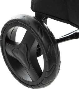 Wózek zakupowy na kółkach z pojemną komorą i kieszonkami