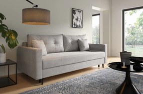 Kanapa tapicerowana PONTE 208x98 cm z funkcją spania z pojemnikiem nowoczesna