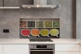 Szklany Panel Wybór Herbat Ziołowych