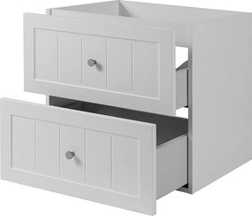 Szafka podumywalkowa w stylu klasycznym, biała, 60 x 57 x 46 cm