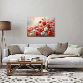 Obraz na szkle - Obraz na szkle z makami (70x50 cm)
